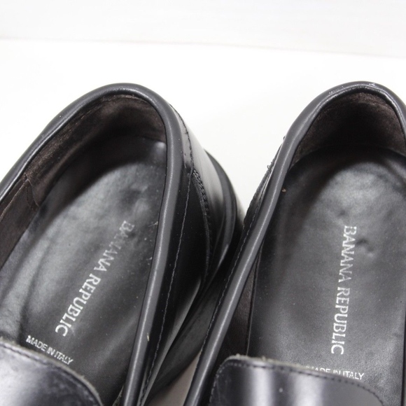 Banana Republic Italian Leather Loafers Black 9 main image 7